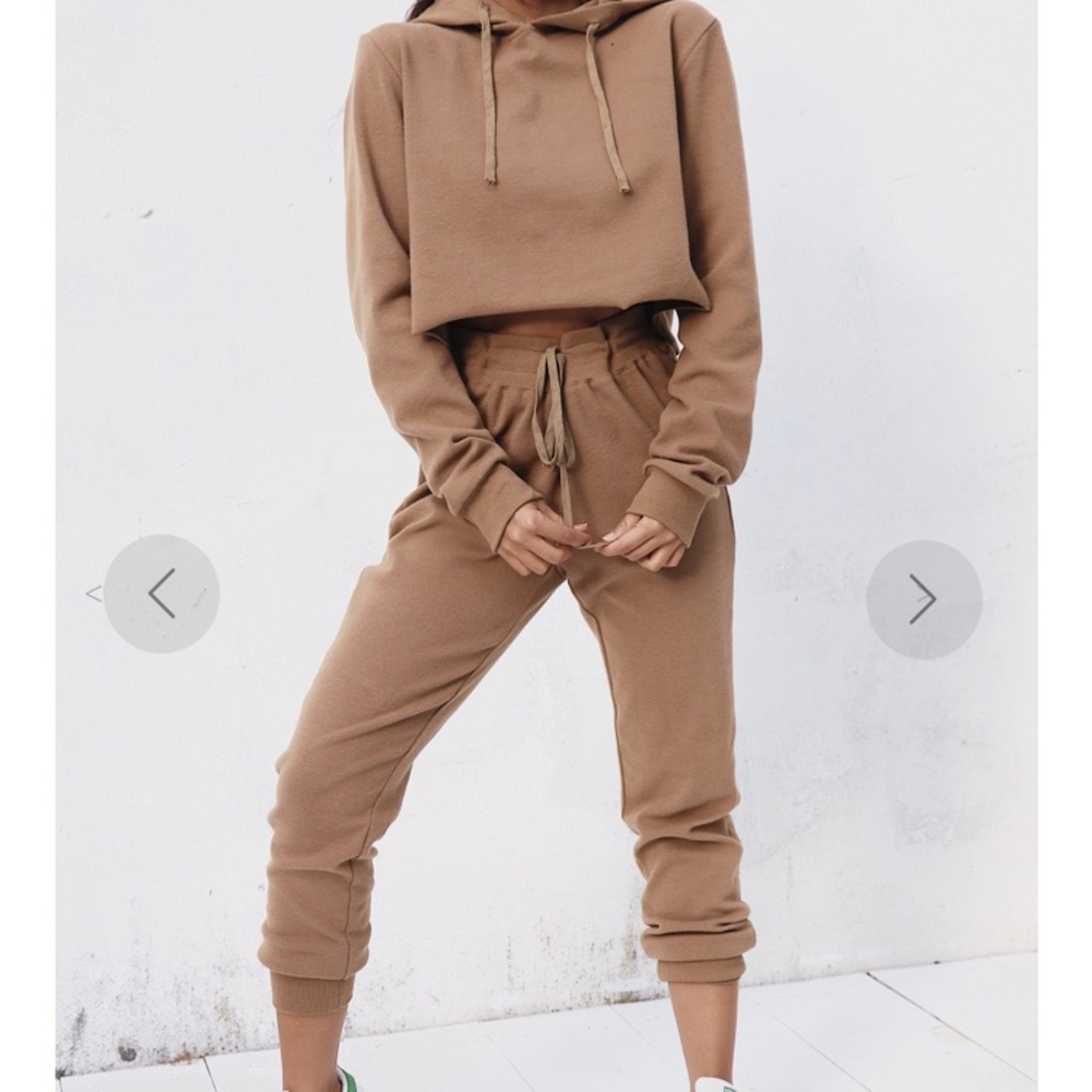 crybaby tan knit hoodie - Picture 2 of 7